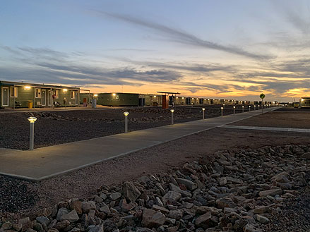 Solar Bollard Lighting - OZ Minerals Mine Site